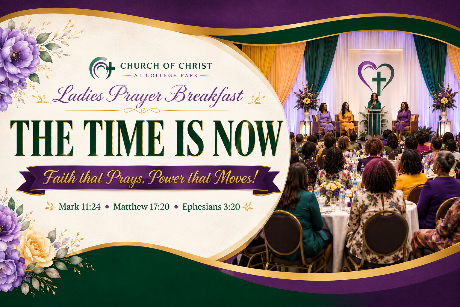 The Time Is Now Ladies Prayer Breakfast at Church of Christ at College Park